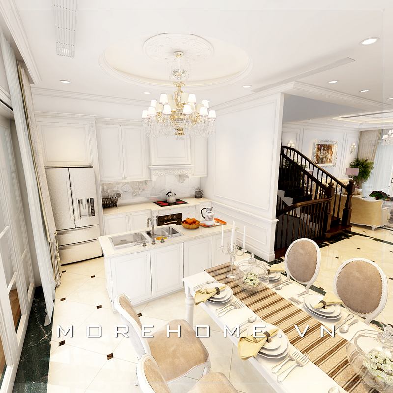 Thiết kế nội thất phòng bếp đẹp, sang trọng và tiện nghi